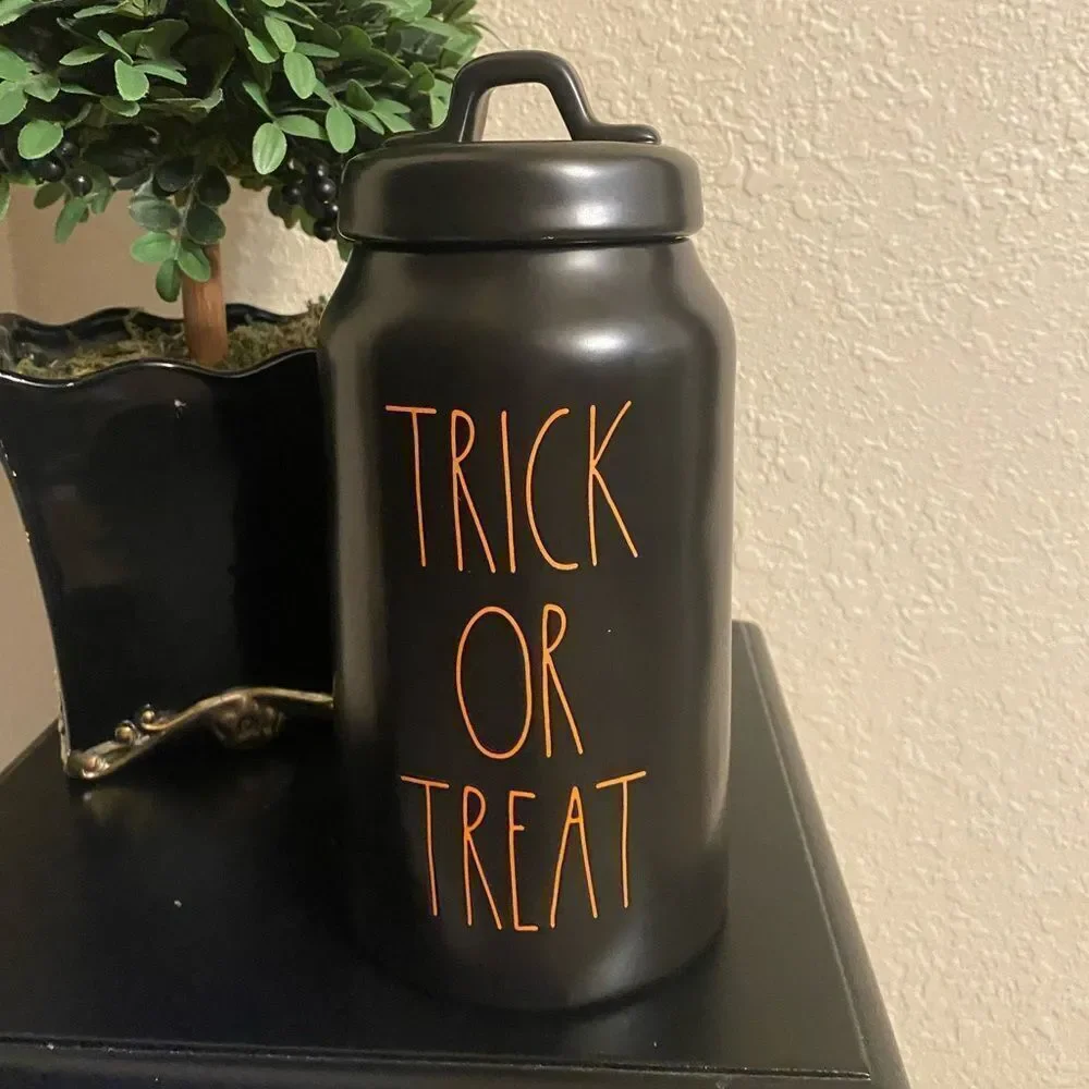 Trick or treat canister rae dunn